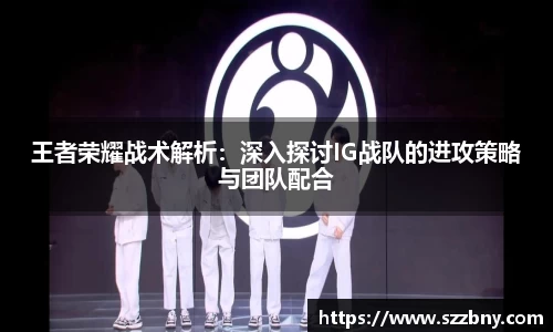 王者荣耀战术解析：深入探讨IG战队的进攻策略与团队配合